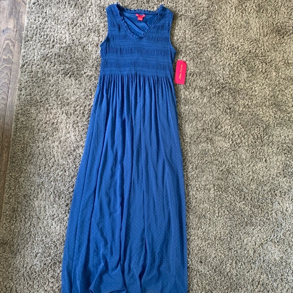 Sunny Leigh Dresses & Skirts - sunny leigh blue smocked maxi dress